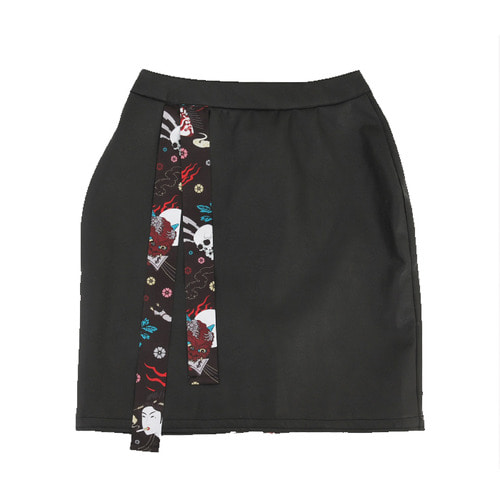 매무세 Ukiyo-e Leather Skirt,DCL스토어,MAEMOOCE (Unisex)